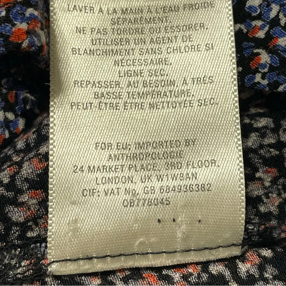 MAEVE by ANTHROPOLOGIE Printed Cutout Blouse - Picture 9 of 10